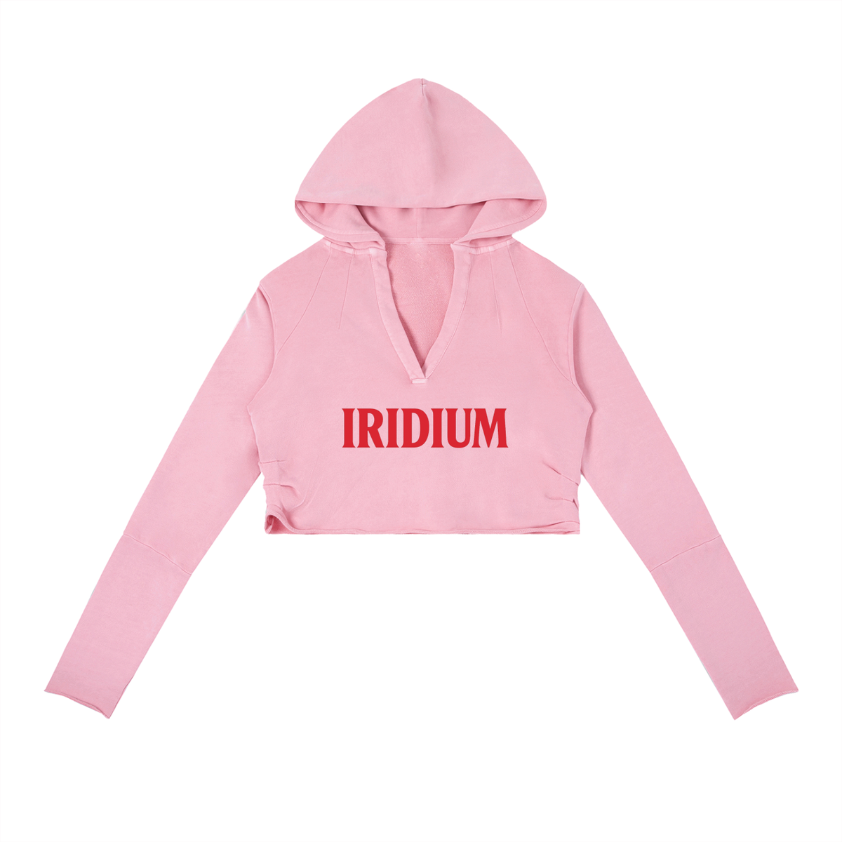Shawty 77 Vintage-Washed Cropped Hoodie