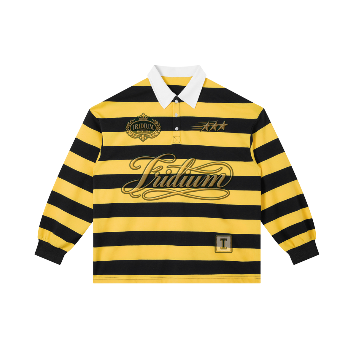 0877  Block Stripe Polo Shirt