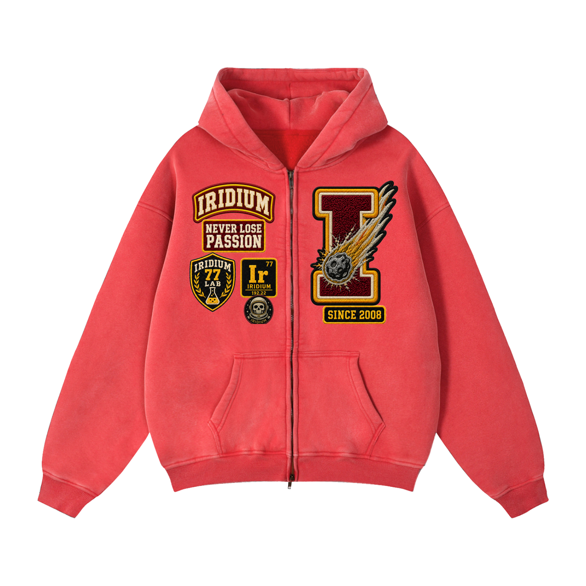 Iridium 77 Varsity Zip Hoodie