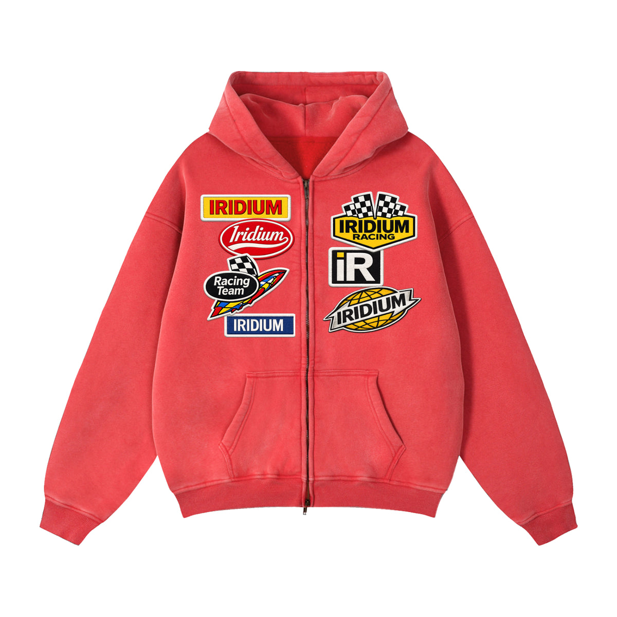 Iridium Racer Boxy Zip Hoodie