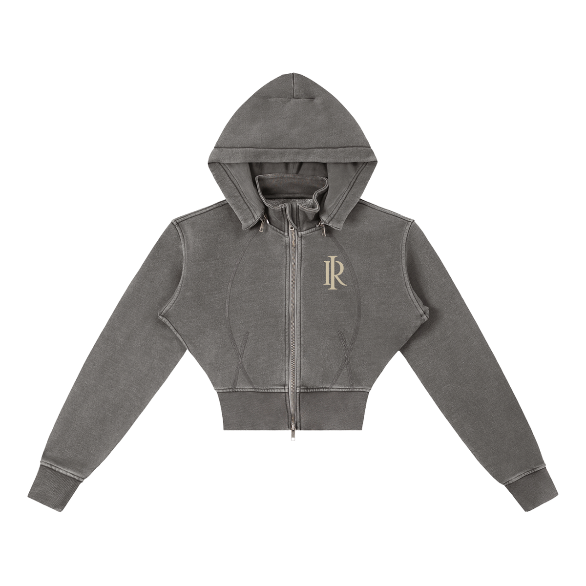 My Boo Washed Cropped Fleece Hoodie