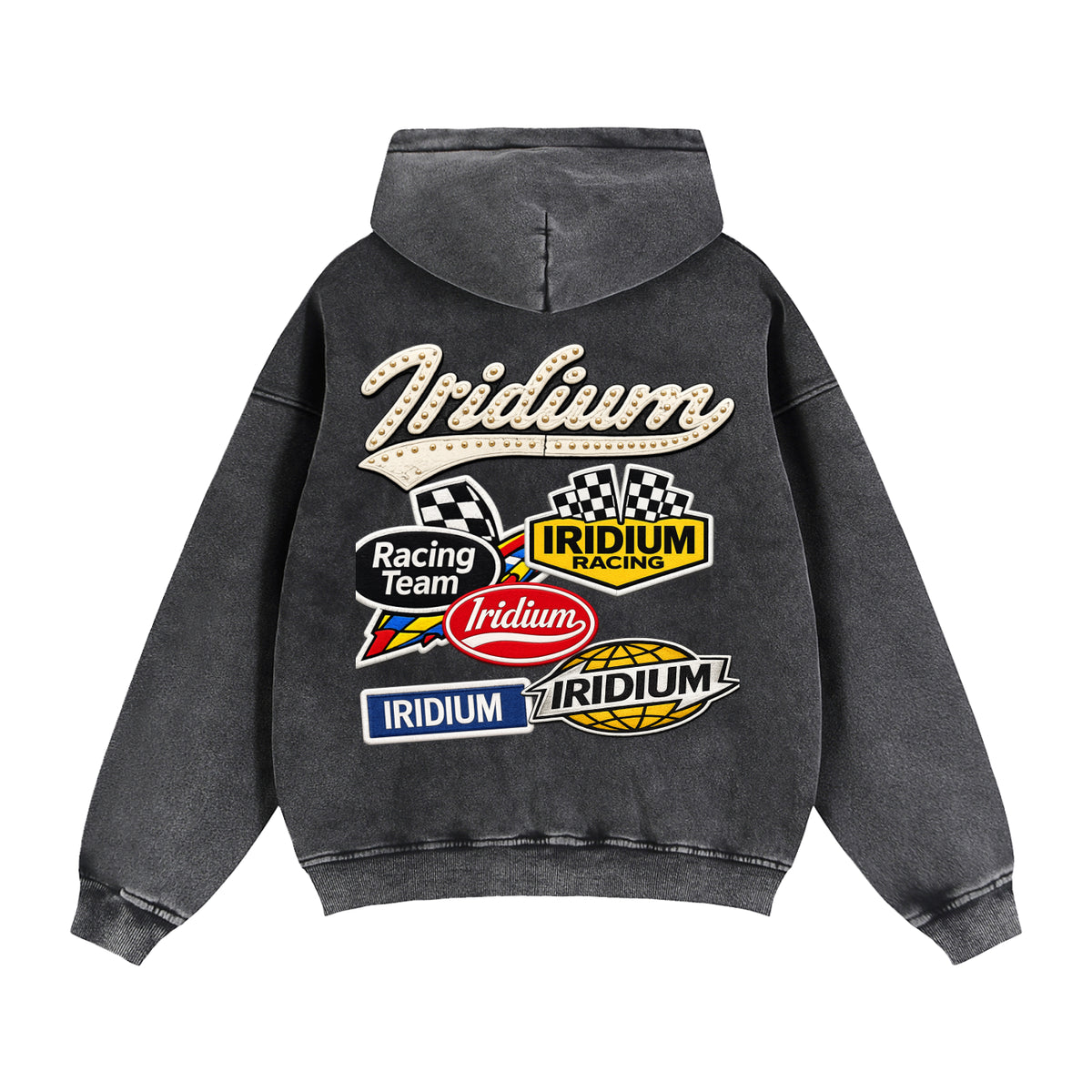 Iridium Racer Boxy Zip Hoodie