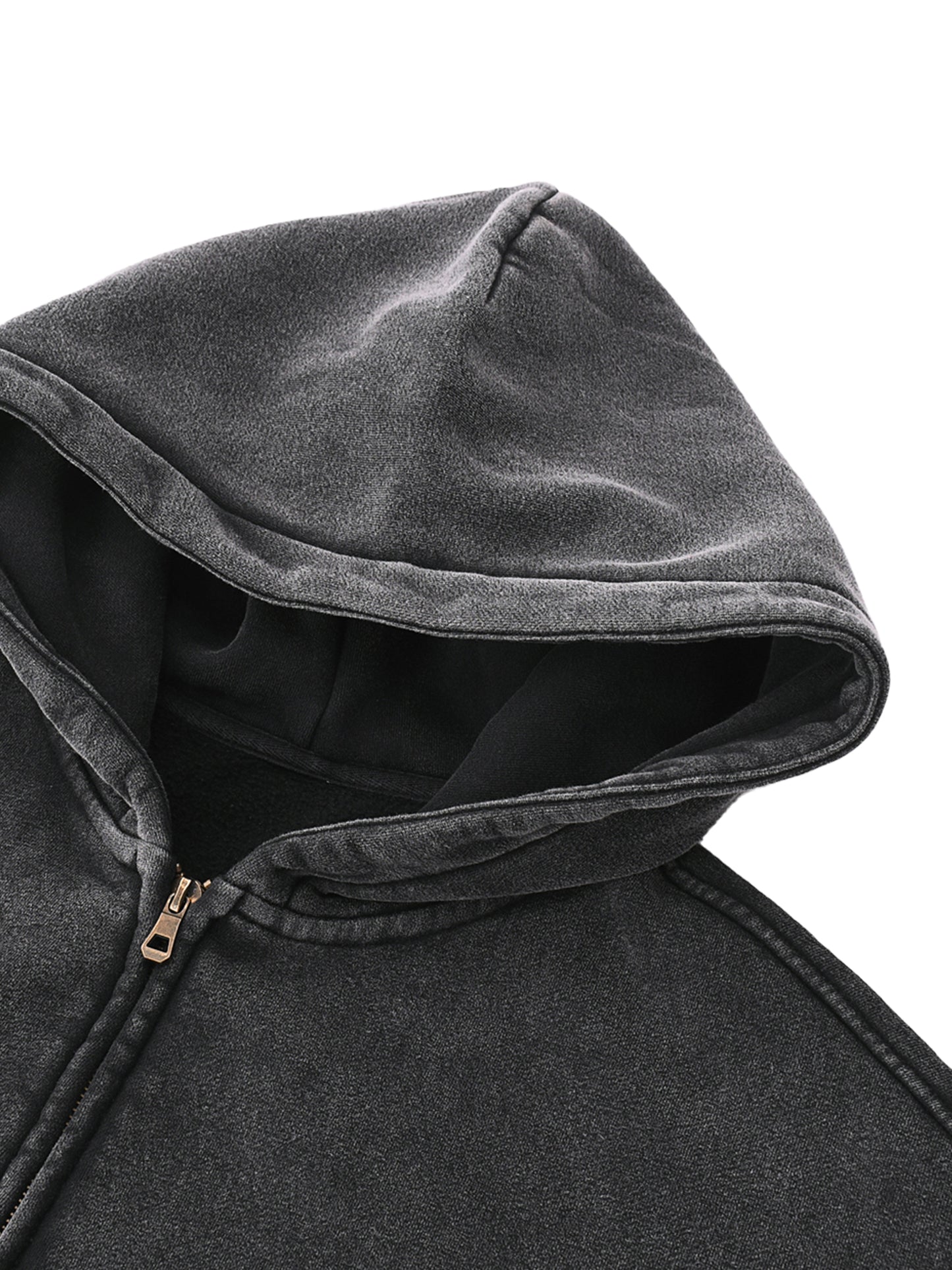 racer Zip-Through Boxy Fleece Hoodie