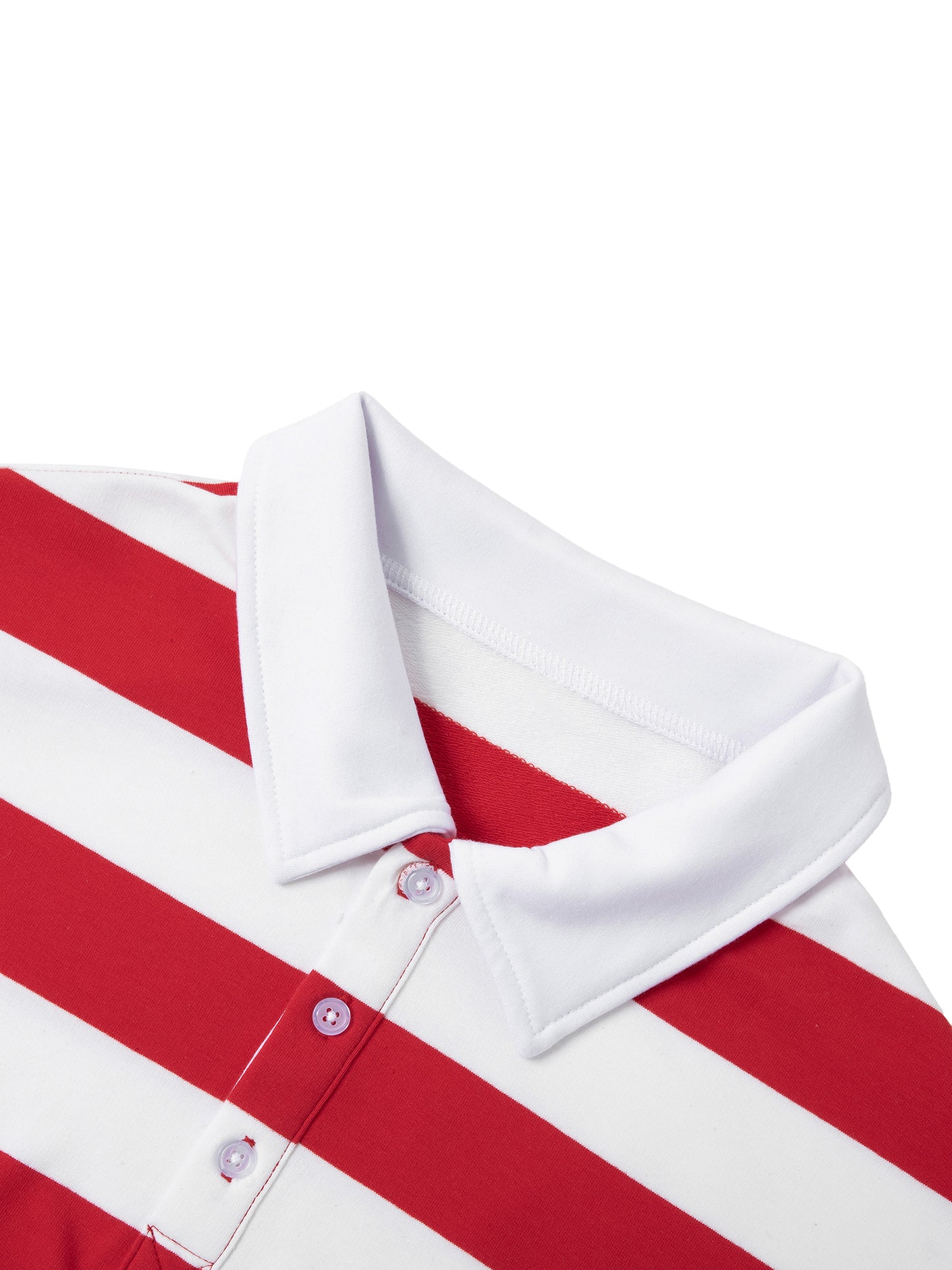 Skull Color Block Stripe Polo Shirt