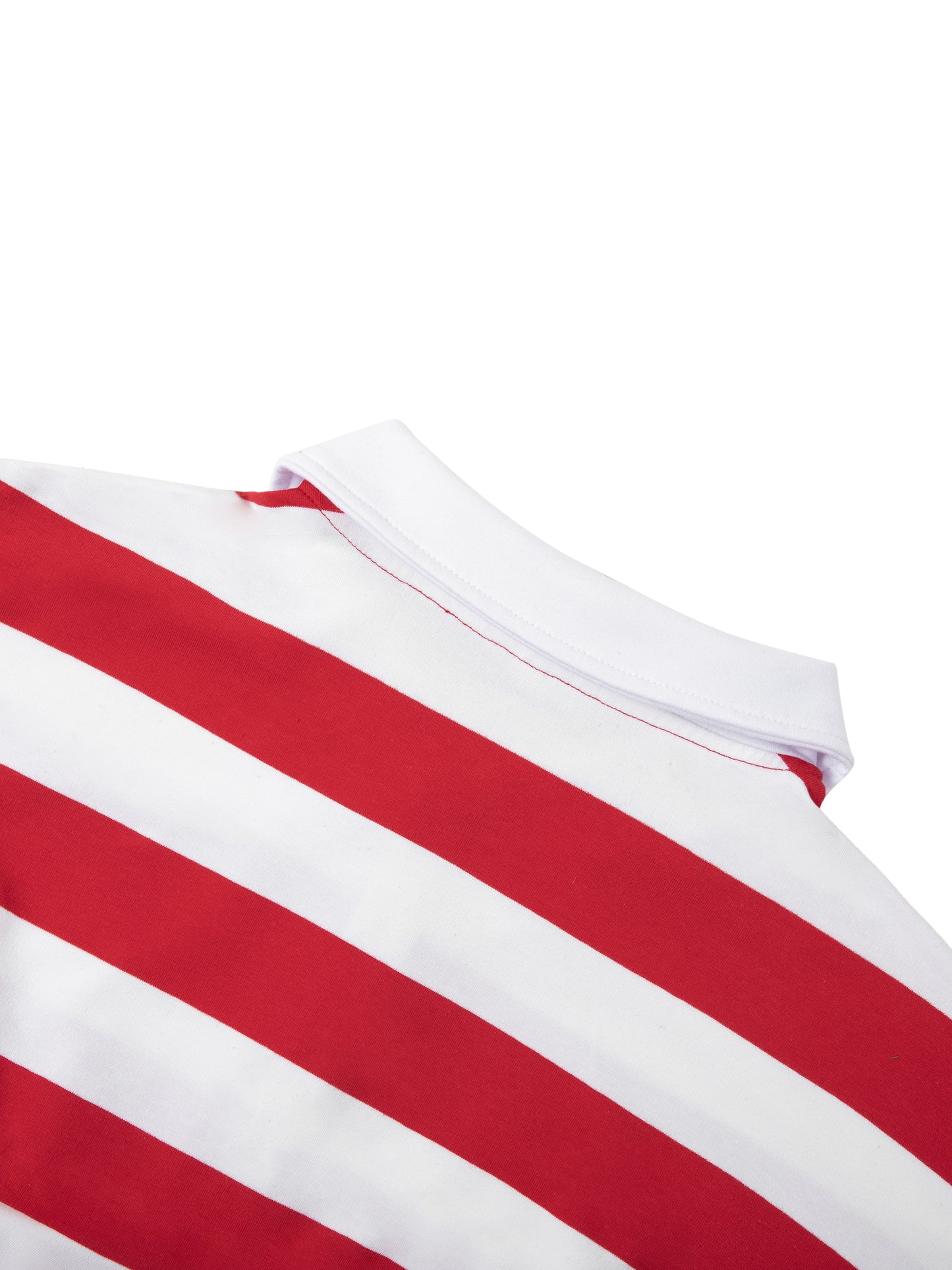 Skull Color Block Stripe Polo Shirt