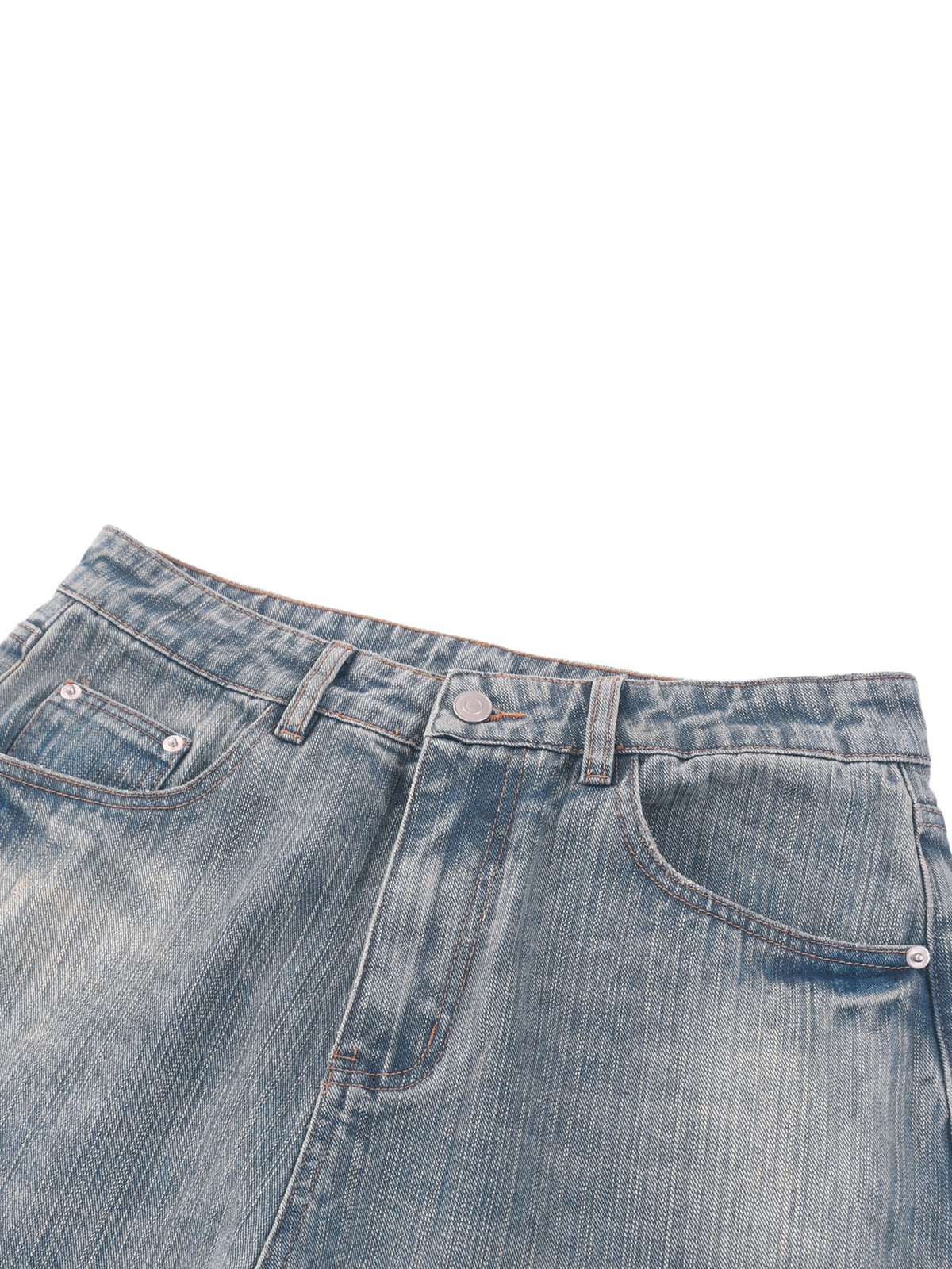 Pressure Again Vintage-Washed Distressed Denim Jeans