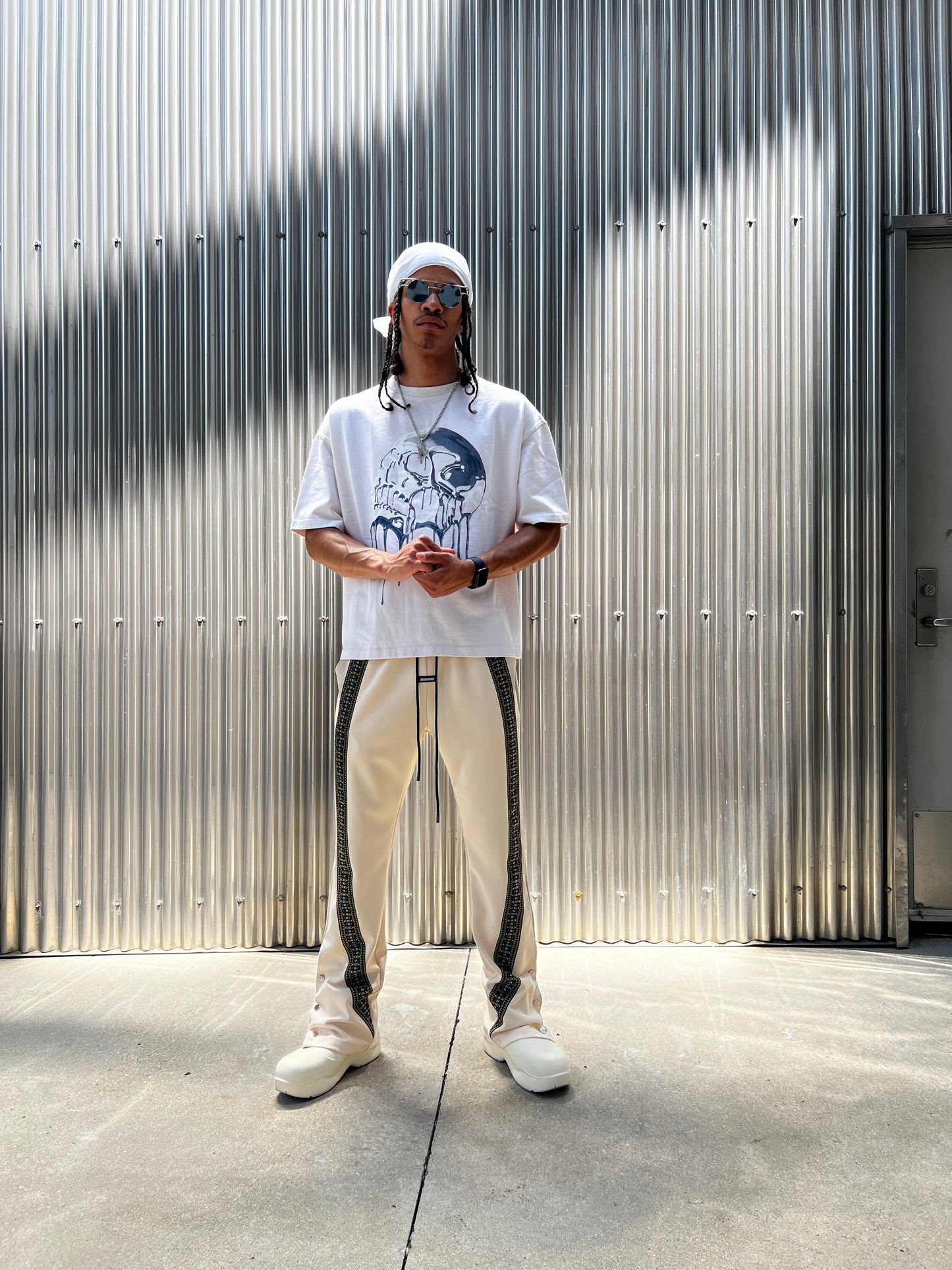 Cream Avery Jogger Pants