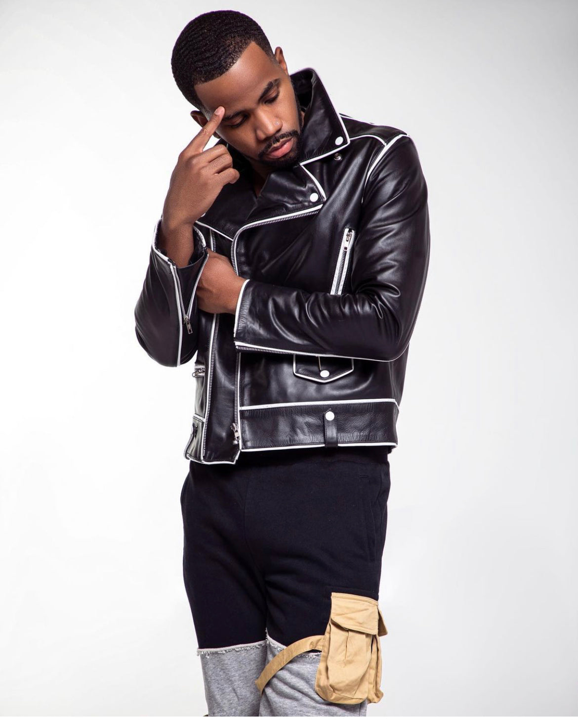 White Lines Motorcycle Jacket